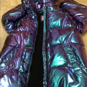 GIRLS SIZE 14 PURPLE GALAXY URBAN REPUBLIC PUFFER JACKET/Youth